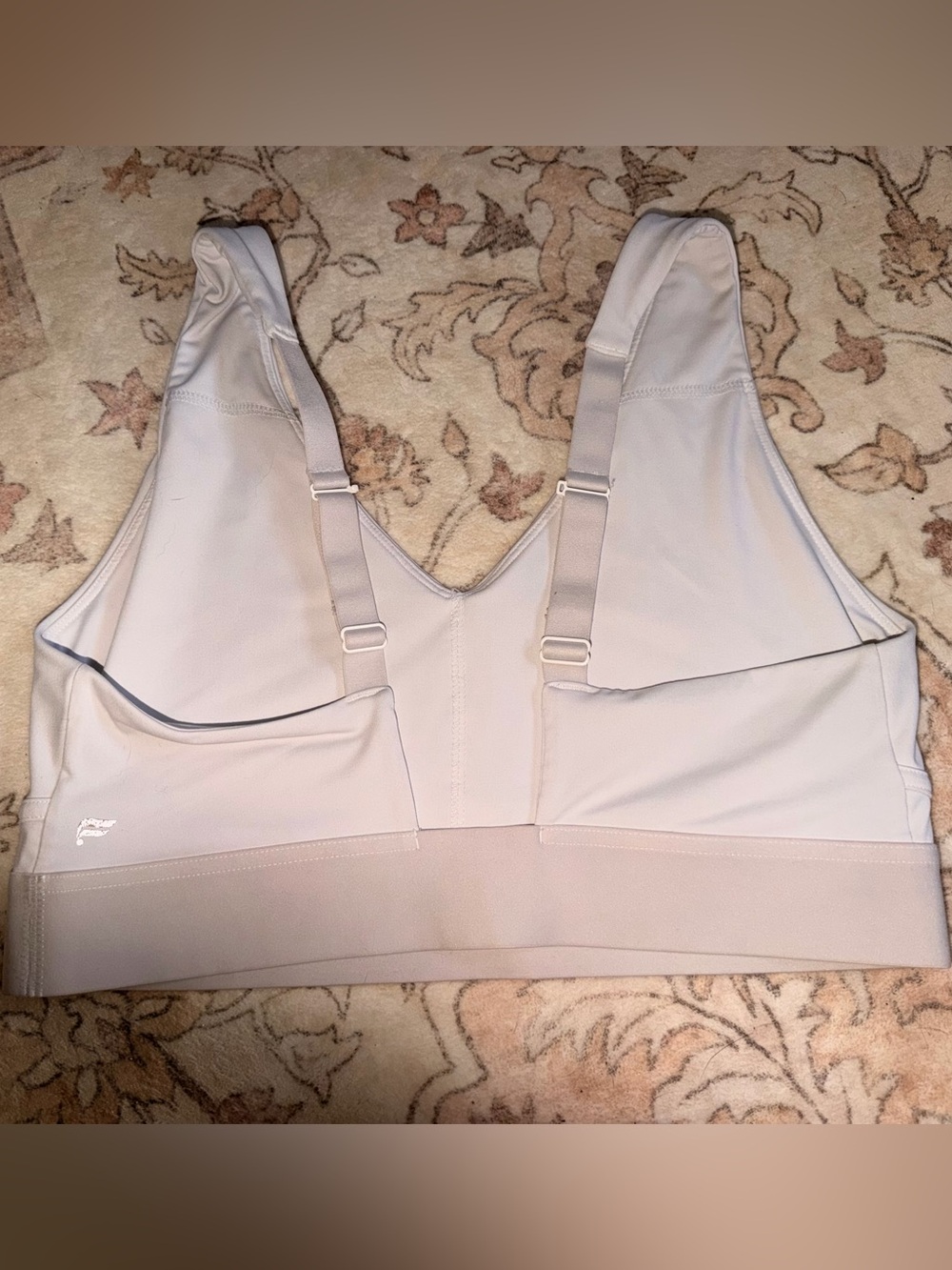 White Fabletics sports bra XL - Picture 2 of 2